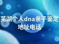 芜湖个人dna亲子鉴定地址电话