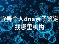 宜春个人dna亲子鉴定找哪里机构