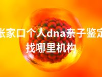 张家口个人dna亲子鉴定找哪里机构