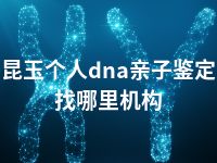 昆玉个人dna亲子鉴定找哪里机构