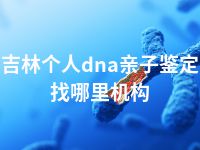 吉林个人dna亲子鉴定找哪里机构