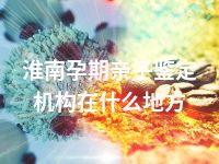 淮南孕期亲子鉴定机构在什么地方