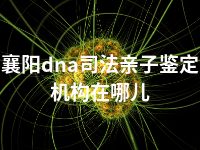 襄阳dna司法亲子鉴定机构在哪儿