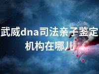 武威dna司法亲子鉴定机构在哪儿