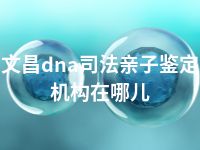 文昌dna司法亲子鉴定机构在哪儿