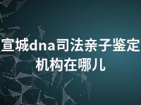 宣城dna司法亲子鉴定机构在哪儿