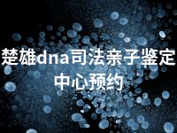 楚雄dna司法亲子鉴定中心预约