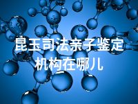 昆玉司法亲子鉴定机构在哪儿