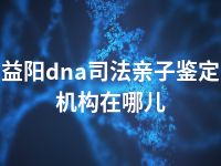 益阳dna司法亲子鉴定机构在哪儿