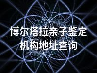 博尔塔拉亲子鉴定机构地址查询