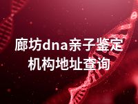 廊坊dna亲子鉴定机构地址查询