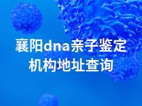 襄阳dna亲子鉴定机构地址查询