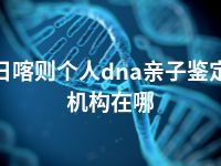 日喀则个人dna亲子鉴定机构在哪