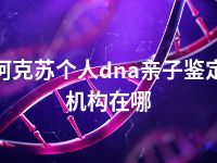 阿克苏个人dna亲子鉴定机构在哪