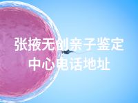 张掖无创亲子鉴定中心电话地址