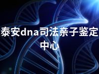 泰安dna司法亲子鉴定中心