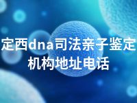 定西dna司法亲子鉴定机构地址电话