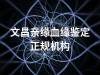 文昌亲缘血缘鉴定正规机构