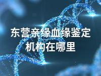 东营亲缘血缘鉴定机构在哪里