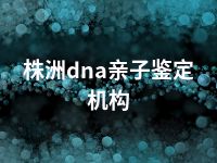 株洲dna亲子鉴定机构