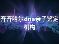 齐齐哈尔dna亲子鉴定机构