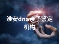 淮安dna亲子鉴定机构