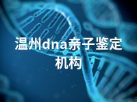 温州dna亲子鉴定机构