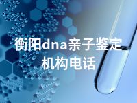 衡阳dna亲子鉴定机构电话