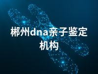 郴州dna亲子鉴定机构