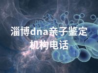 淄博dna亲子鉴定机构电话