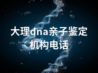 大理dna亲子鉴定机构电话