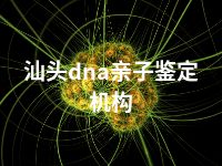 汕头dna亲子鉴定机构