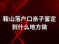 鞍山落户口亲子鉴定到什么地方做