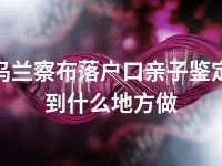 乌兰察布落户口亲子鉴定到什么地方做