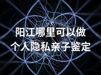 阳江哪里可以做个人隐私亲子鉴定