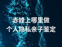 赤峰上哪里做个人隐私亲子鉴定