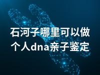 石河子哪里可以做个人dna亲子鉴定