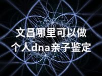 文昌哪里可以做个人dna亲子鉴定