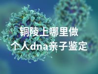 铜陵上哪里做个人dna亲子鉴定