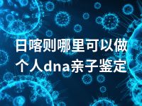 日喀则哪里可以做个人dna亲子鉴定