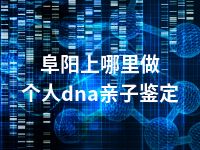 阜阳上哪里做个人dna亲子鉴定