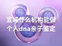 宣城什么机构能做个人dna亲子鉴定