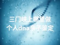 三门峡上哪里做个人dna亲子鉴定