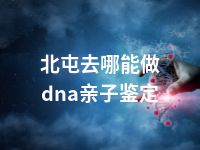 北屯去哪能做dna亲子鉴定