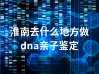 淮南去什么地方做dna亲子鉴定