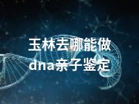 玉林去哪能做dna亲子鉴定