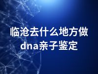 临沧去什么地方做dna亲子鉴定