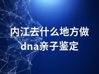 内江去什么地方做dna亲子鉴定