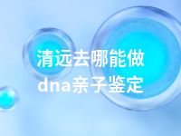 清远去哪能做dna亲子鉴定