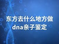 东方去什么地方做dna亲子鉴定